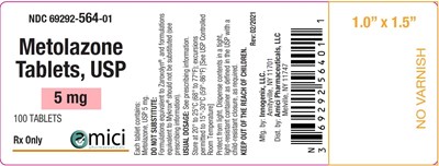 Metolazone Label-5mg-100ct.jpg Metolazone 5mg - Metolazone Label 5mg 100ct